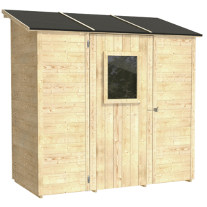 Alce Vaniglia 207x102 - Abri de jardin en bois - Avec fenêtre frontale - 207x102x222 cm