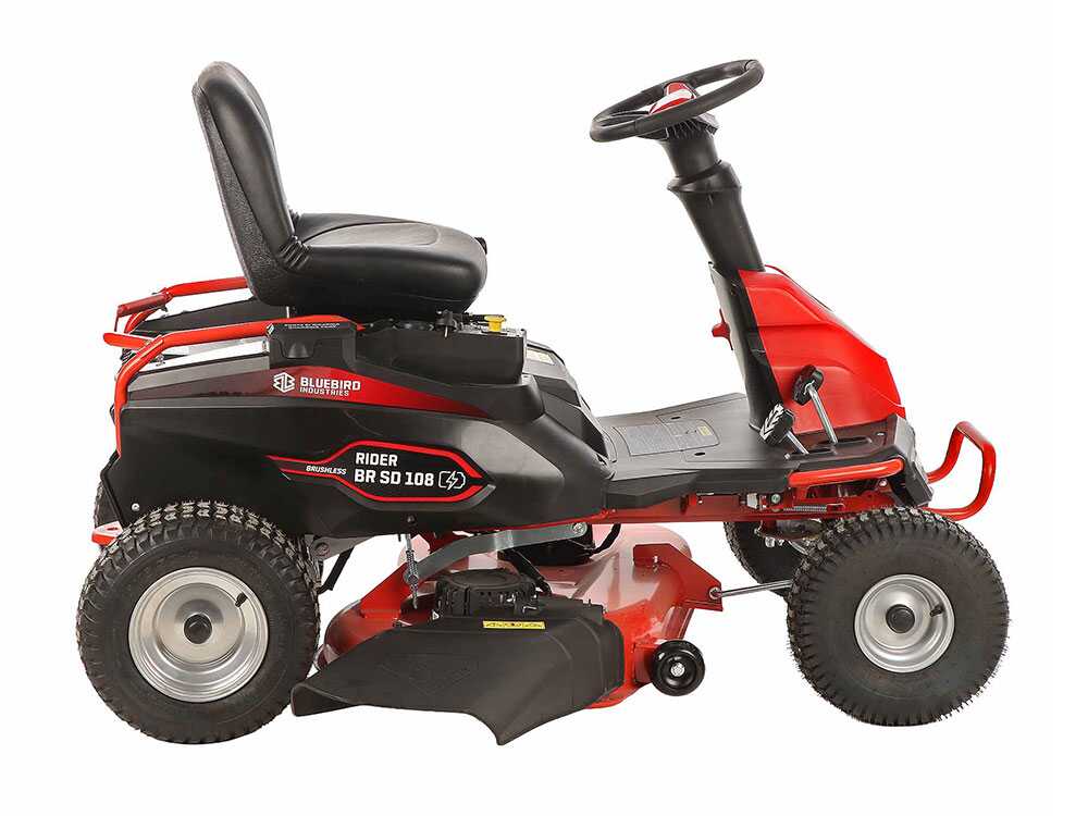 blue bird br sd 108 tracteur tondeuse à batterie 48v/75ah largeur de coupe 108 cm Blue Bird BR SD 108 - Tracteur tondeuse à batterie 48V/75Ah - Largeur de coupe 108 cm