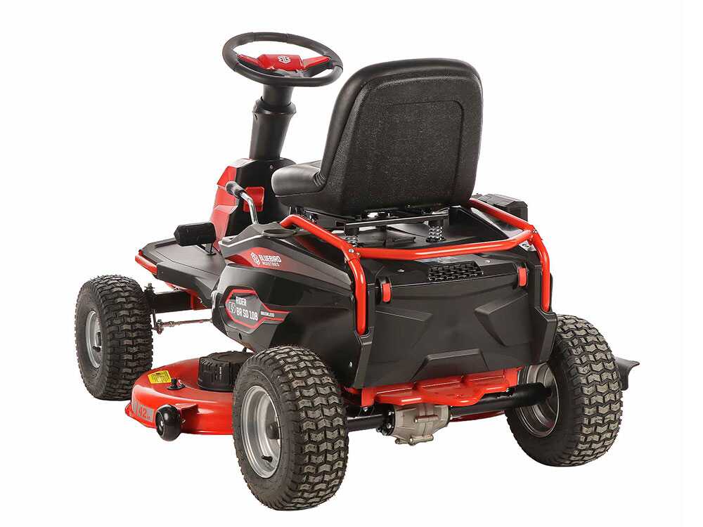 blue bird br sd 108 tracteur tondeuse à batterie 48v/75ah largeur de coupe 108 cm Blue Bird BR SD 108 - Tracteur tondeuse à batterie 48V/75Ah - Largeur de coupe 108 cm