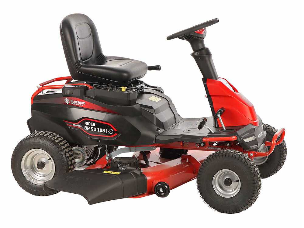 blue bird br sd 108 tracteur tondeuse à batterie 48v/75ah largeur de coupe 108 cm Blue Bird BR SD 108 - Tracteur tondeuse à batterie 48V/75Ah - Largeur de coupe 108 cm