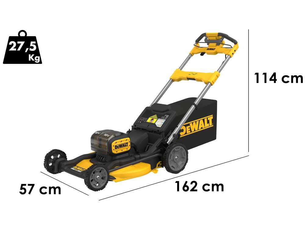 dewalt dcmwsp156n xj tondeuse autotractée à batterie coupe 53 cm 2x 18v 5ah DeWalt DCMWSP156N-XJ - Tondeuse autotractée à batterie - Coupe 53 cm - 2x 18V 5Ah