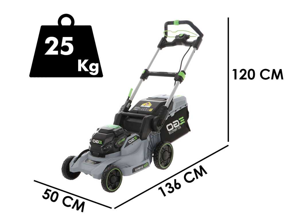 ego tondeuse à batterie ego lm1701e sp 56v 4ah Ø de coupe de 42 cm EGO Tondeuse à batterie EGO LM1701E-SP - 56V 4Ah - Ø de coupe de 42 cm