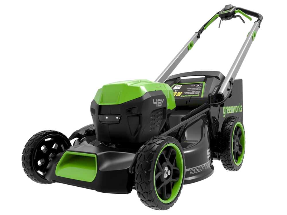 greenworks gd48lm51spiik5 tondeuse à gazon automotrice à batterie 48v/5ah coupe 51 cm Greenworks GD48LM51SPIIK5 - Tondeuse à gazon automotrice à batterie - 48V/5Ah - Coupe 51 cm