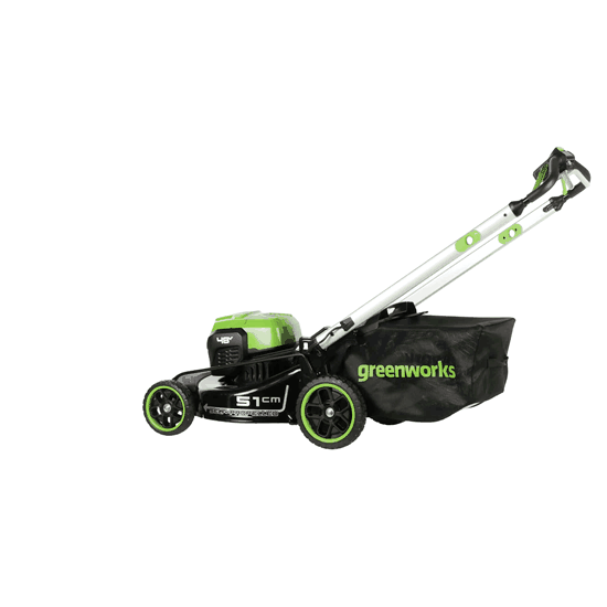 greenworks gd48lm51spiik5 tondeuse à gazon automotrice à batterie 48v/5ah coupe 51 cm Greenworks GD48LM51SPIIK5 - Tondeuse à gazon automotrice à batterie - 48V/5Ah - Coupe 51 cm