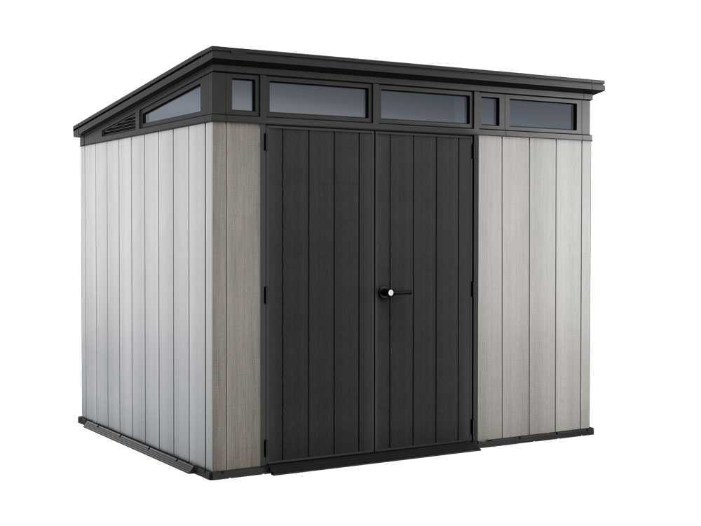 keter artisan gris abri de jardin avec porte double battant 277x218x226 cm Keter Artisan gris - Abri de jardin - Avec porte double battant - 277x218x226 cm