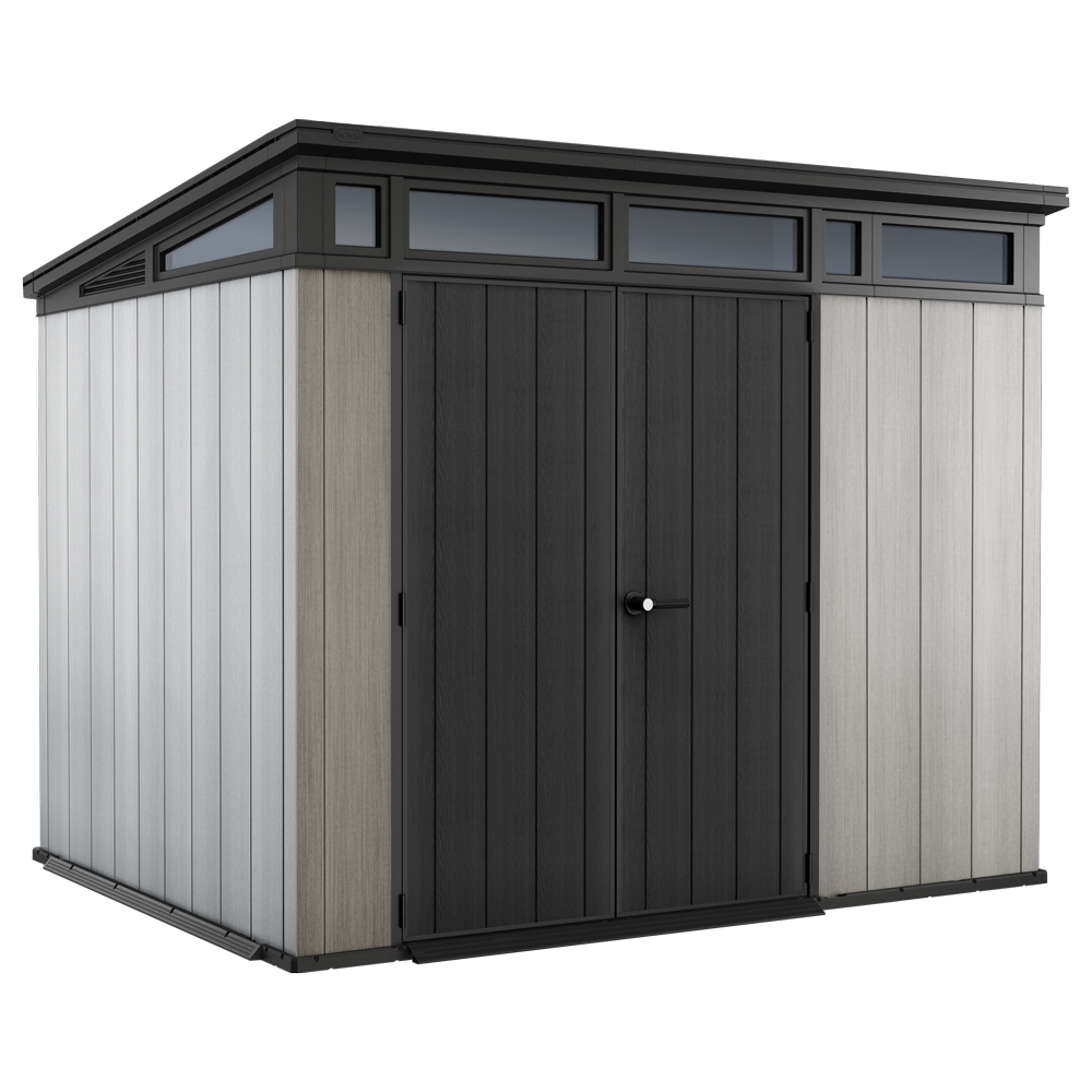 keter artisan gris abri de jardin avec porte double battant 277x218x226 cm Keter Artisan gris - Abri de jardin - Avec porte double battant - 277x218x226 cm