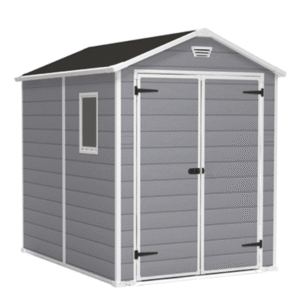 Keter Manor gris - Abri de jardin - Avec fenêtre latérale - 186x237x227 cm