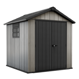 Keter Oakland 757 - Abri de jardin - Avec porte à double battant et fenêtre -229x223.5x242 cm