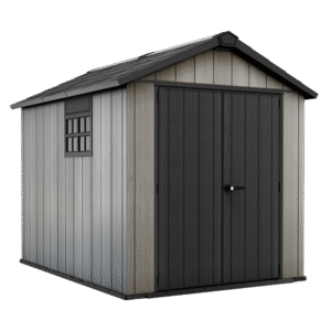 Keter Oakland 759 - Abri de jardin - Avec porte double battant et fenêtre - 229x287x242 cm