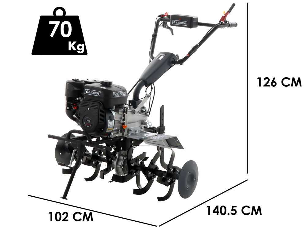 motobineuse blackstone mhg 2000 avec moteur thermique à essence de 212 cm3 Motobineuse BlackStone MHG 2000 avec moteur thermique à essence de 212 cm3