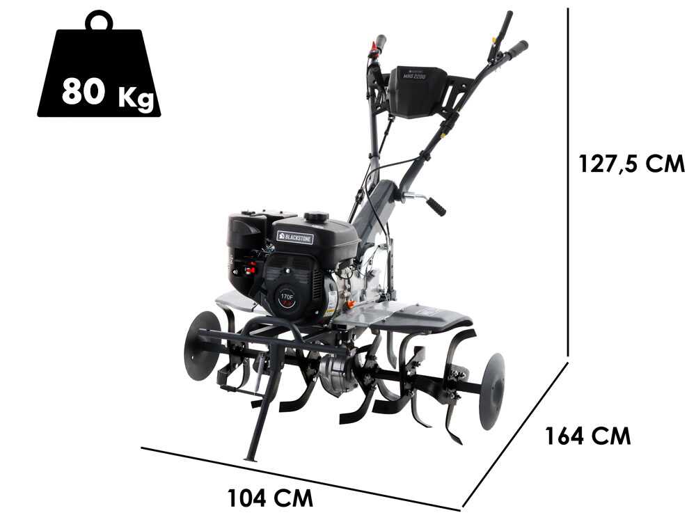 motobineuse blackstone mhg 2200 avec moteur thermique à essence 212 cm3 Motobineuse BlackStone MHG 2200 avec moteur thermique à essence 212 cm3