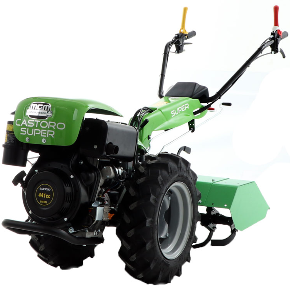 motoculteur diesel lampacrescia mgm castoro super moteur loncin démarrage électrique Motoculteur diesel Lampacrescia MGM Castoro Super - Moteur Loncin - Démarrage électrique