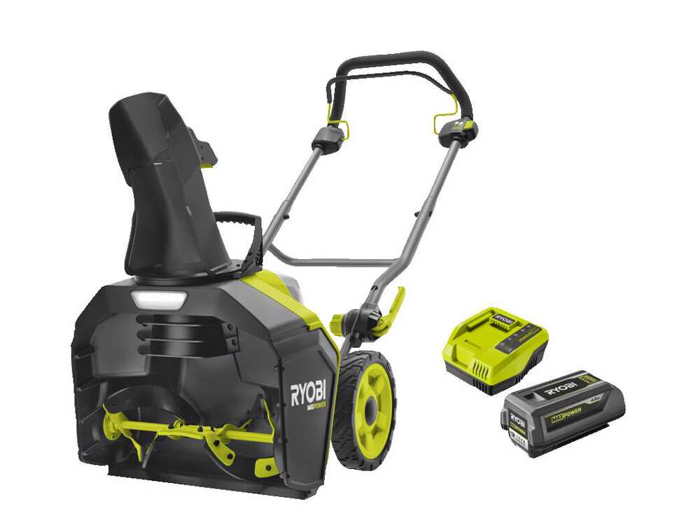 ryobi ry36stx45a 140 fraise à neige à batterie max power 36v 4ah Ryobi RY36STX45A-140 - Fraise à neige à batterie - MAX POWER 36V 4Ah