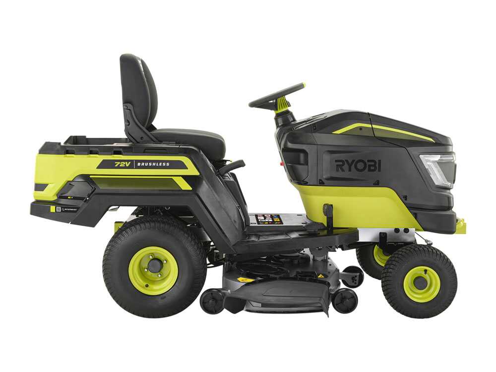 ryobi ry72tmx117 310 tracteur tondeuse à batterie 72v / 3x10ah RYOBI RY72TMX117-310 - Tracteur tondeuse à batterie - 72V / 3x10Ah