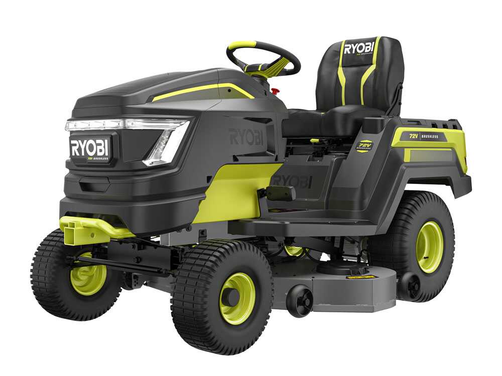 ryobi ry72tmx117 310 tracteur tondeuse à batterie 72v / 3x10ah RYOBI RY72TMX117-310 - Tracteur tondeuse à batterie - 72V / 3x10Ah