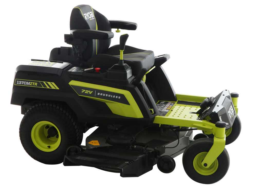 ryobi ztrx137 tondeuse autoportée à rayon de braquage zéro sur batterie 72v/30ah coupe de 137cm 2en1 Ryobi ZTRX137 - Tondeuse autoportée à rayon de braquage zéro sur batterie - 72V/30Ah - Coupe de 137cm - 2en1