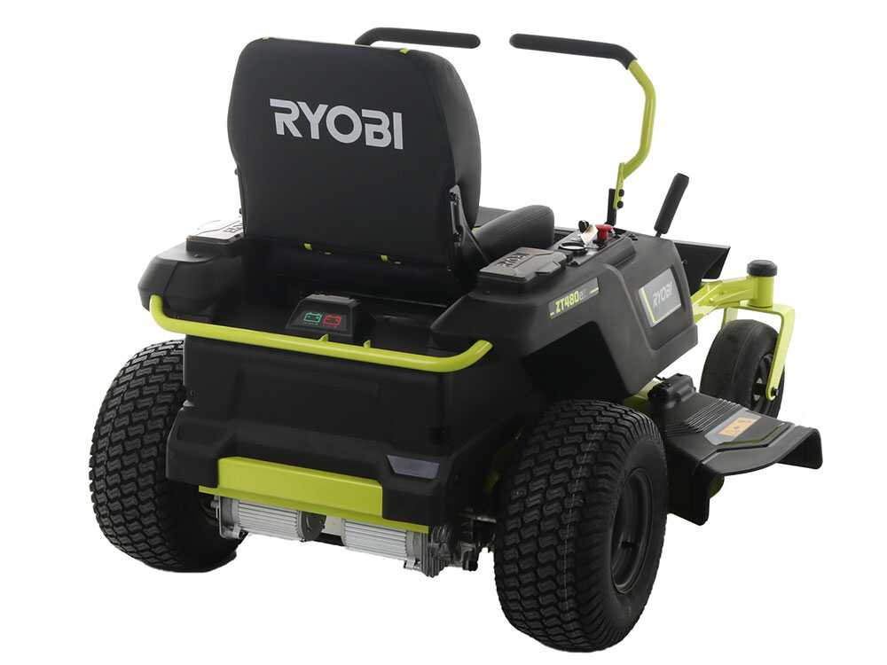 tondeuse autoportée ryobi ztr480ex à rayon de braquage zéro moteur électrique sur batterie 48v/100ah coupe de 107cm 2en1 Tondeuse autoportée Ryobi ZTR480ex à rayon de braquage zéro - Moteur électrique sur batterie 48V/100Ah - coupe de 107cm - 2en1