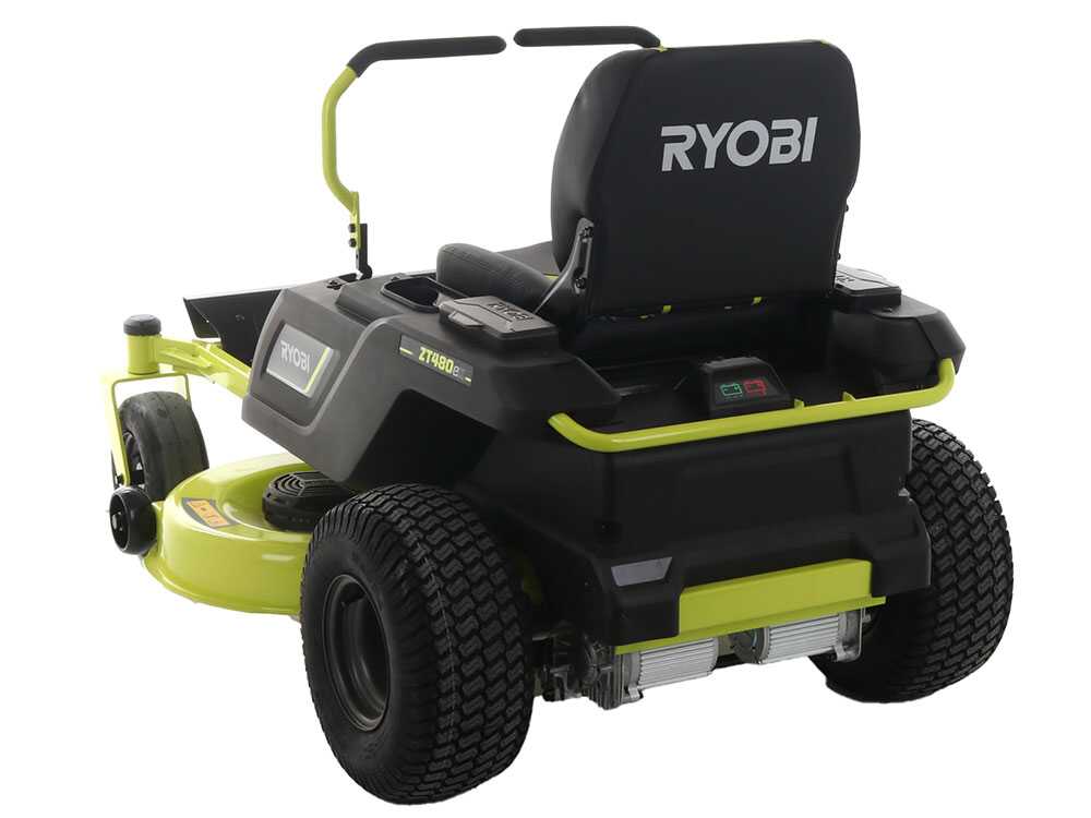 tondeuse autoportée ryobi ztr480ex à rayon de braquage zéro moteur électrique sur batterie 48v/100ah coupe de 107cm 2en1 Tondeuse autoportée Ryobi ZTR480ex à rayon de braquage zéro - Moteur électrique sur batterie 48V/100Ah - coupe de 107cm - 2en1